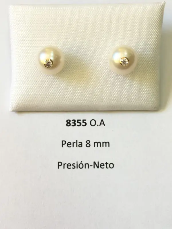 Pendientes Presión Perla