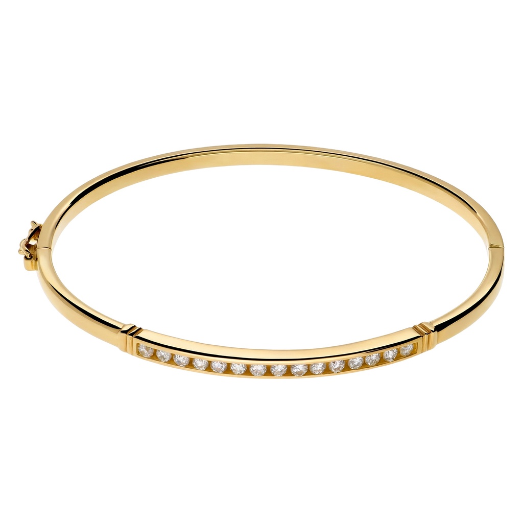 Brazalete Circonitas Carril Oro Amarillo