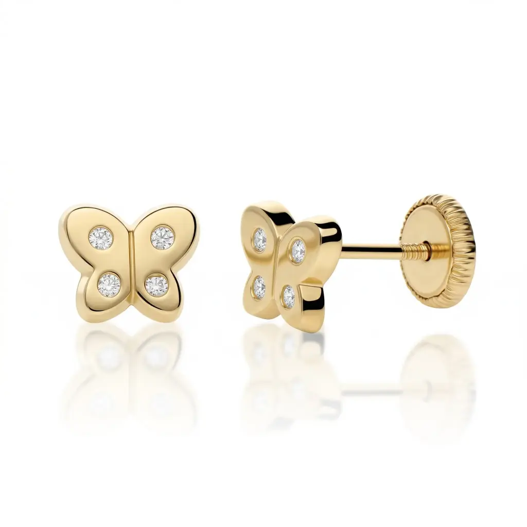 Pendientes Tuerca Mariposa