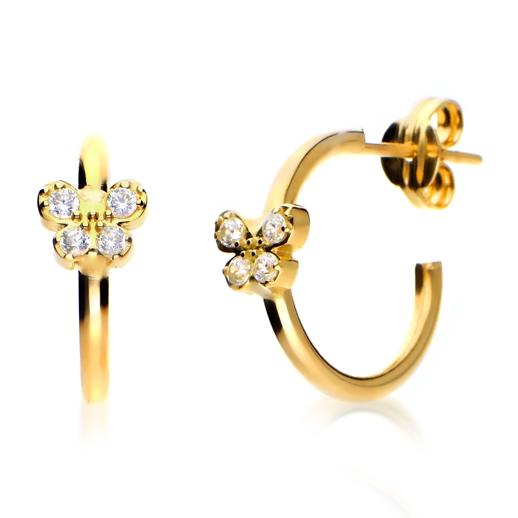 Pendientes Aros Mariposa