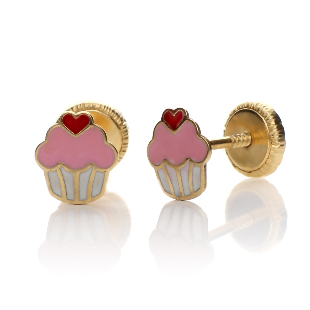 Pendientes Tuerca Esmalte