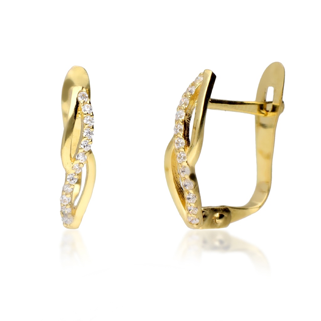 Pendientes Catalán Engaste Oro Amarillo