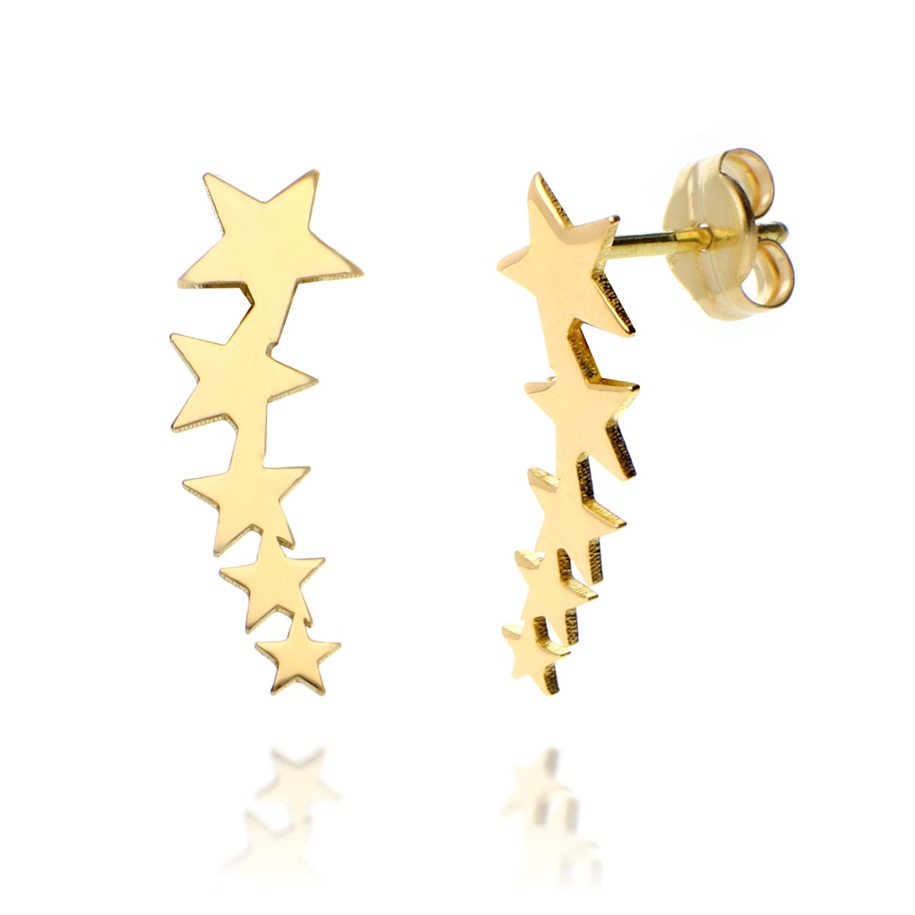 Pendientes Presión Trepador Estrellas