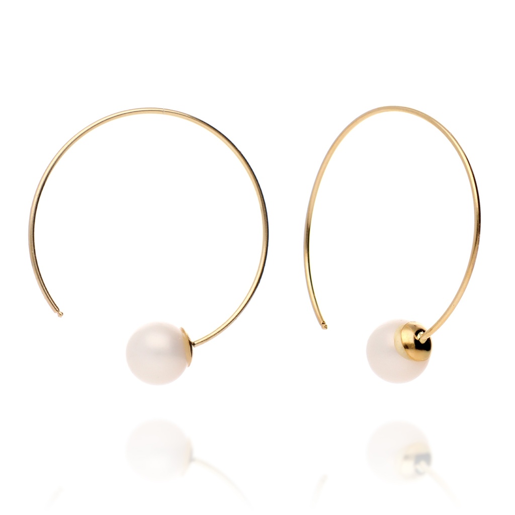 Pendientes Aros con Perla