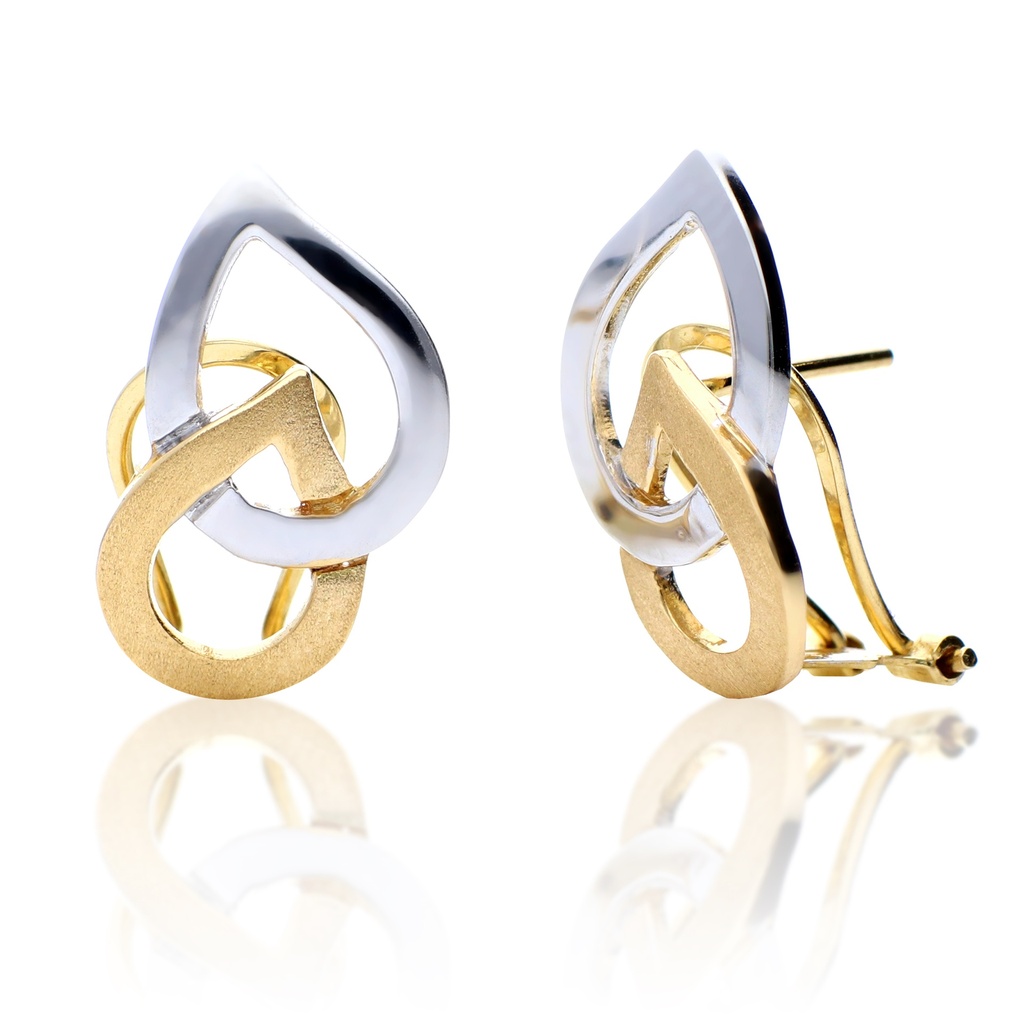 Pendientes Omega Bicolor