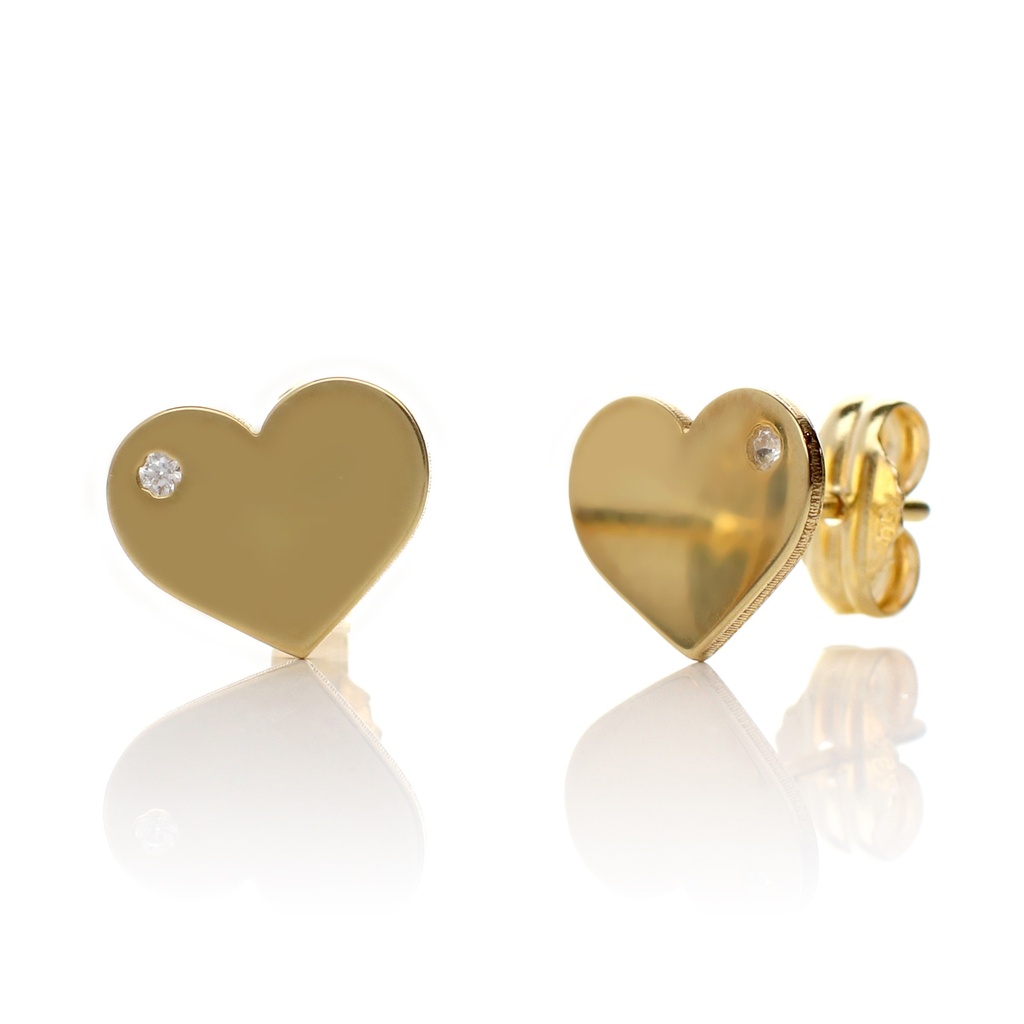 Pendientes Presión Corazón con Circonita