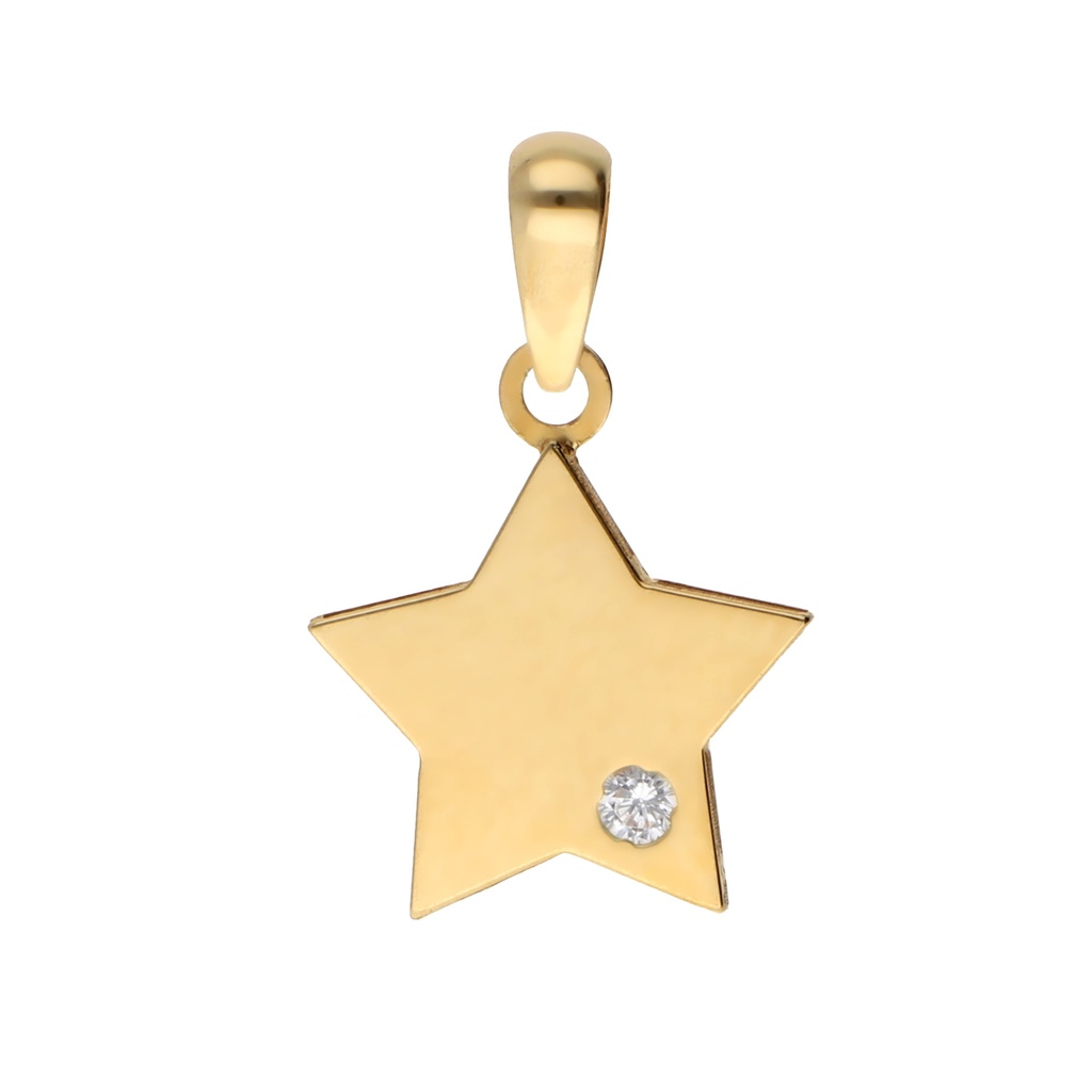 Colgante Estrella con Circonita