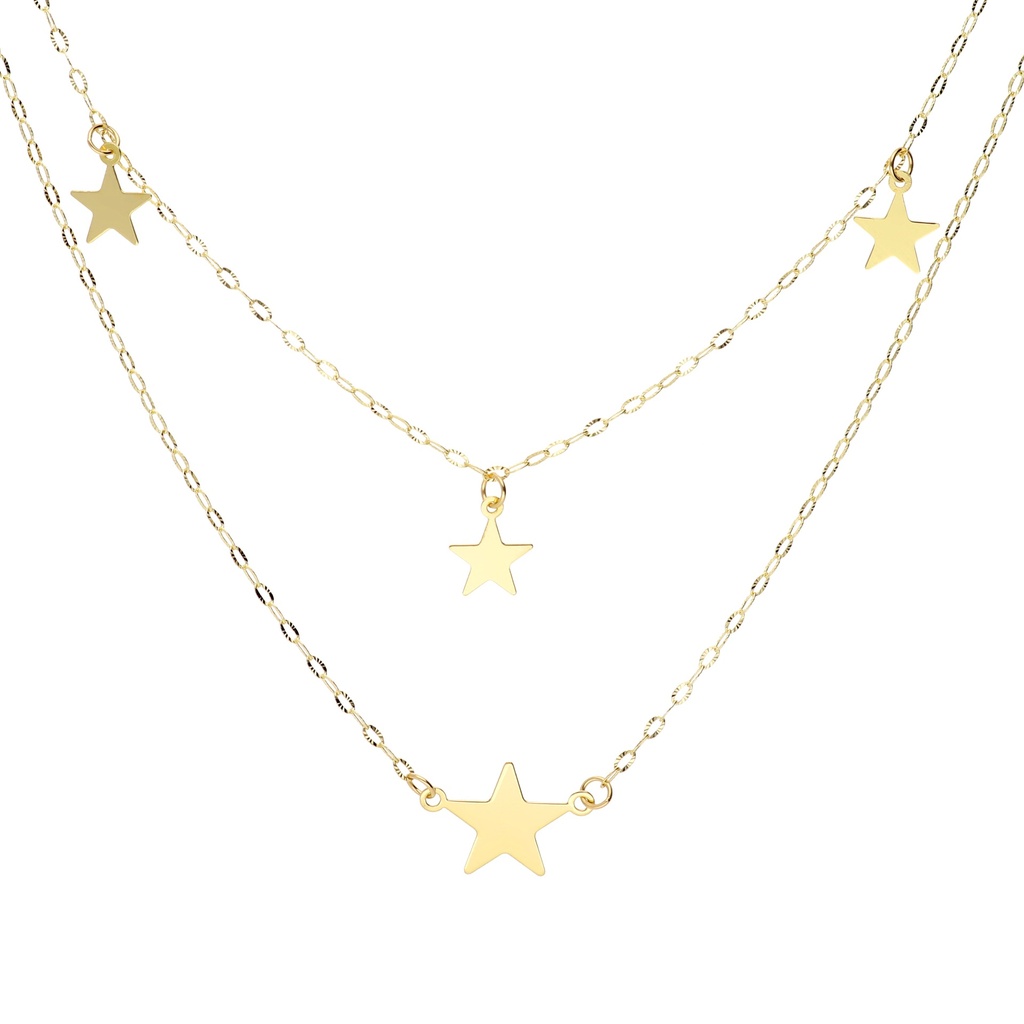 Gargantilla Doble Estrellas