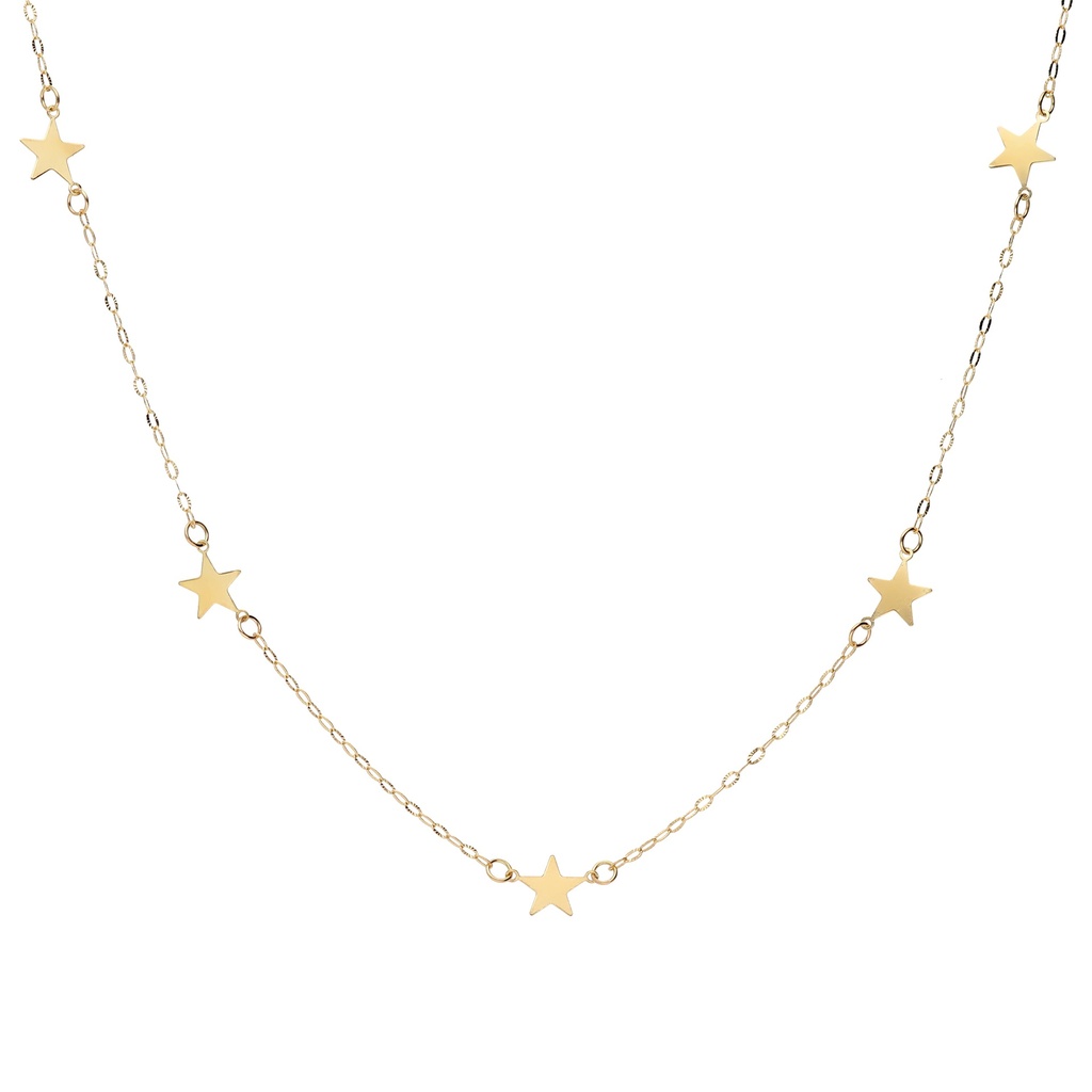 Gargantilla Estrellas Oro Amarillo
