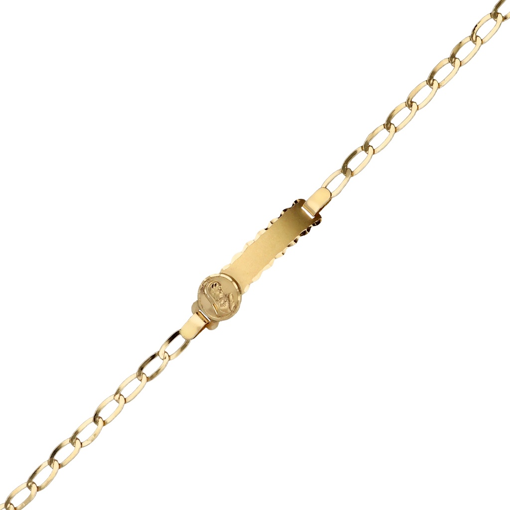 Pulsera Chapa Lisa Virgen Niña