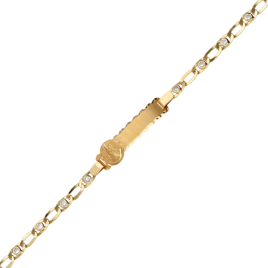 Pulsera Chapa Circonitas Virgen del Rocío