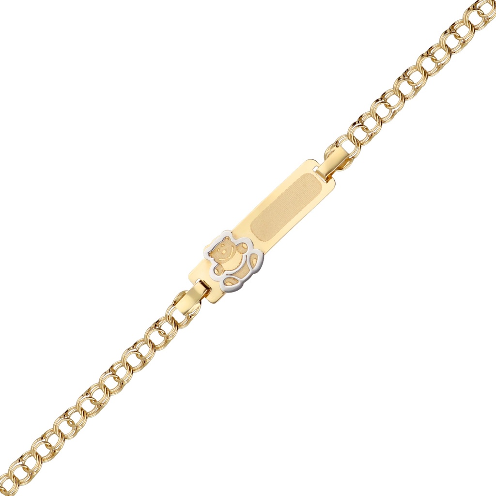 Pulsera Bebé Chapa Húngara Oso