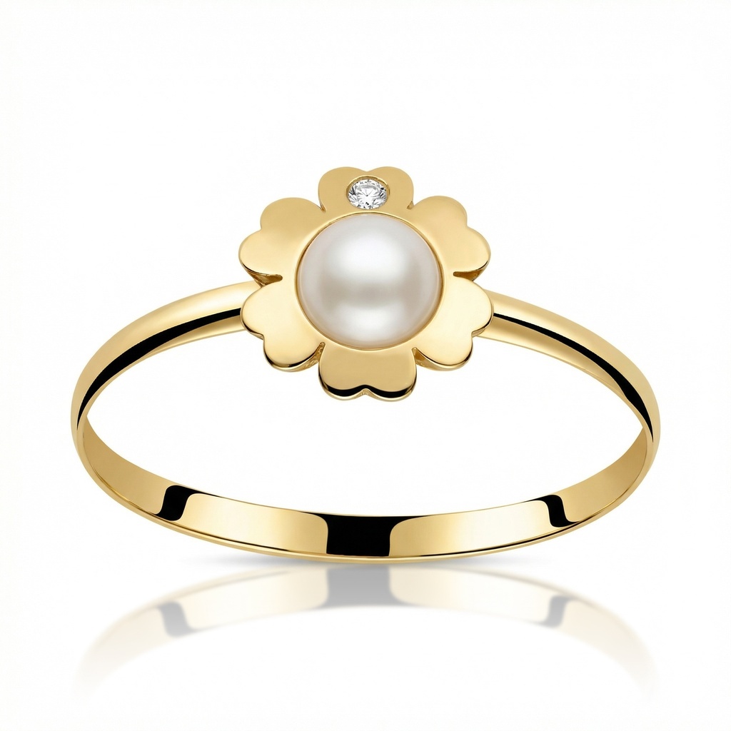 Sortija Flor Perla