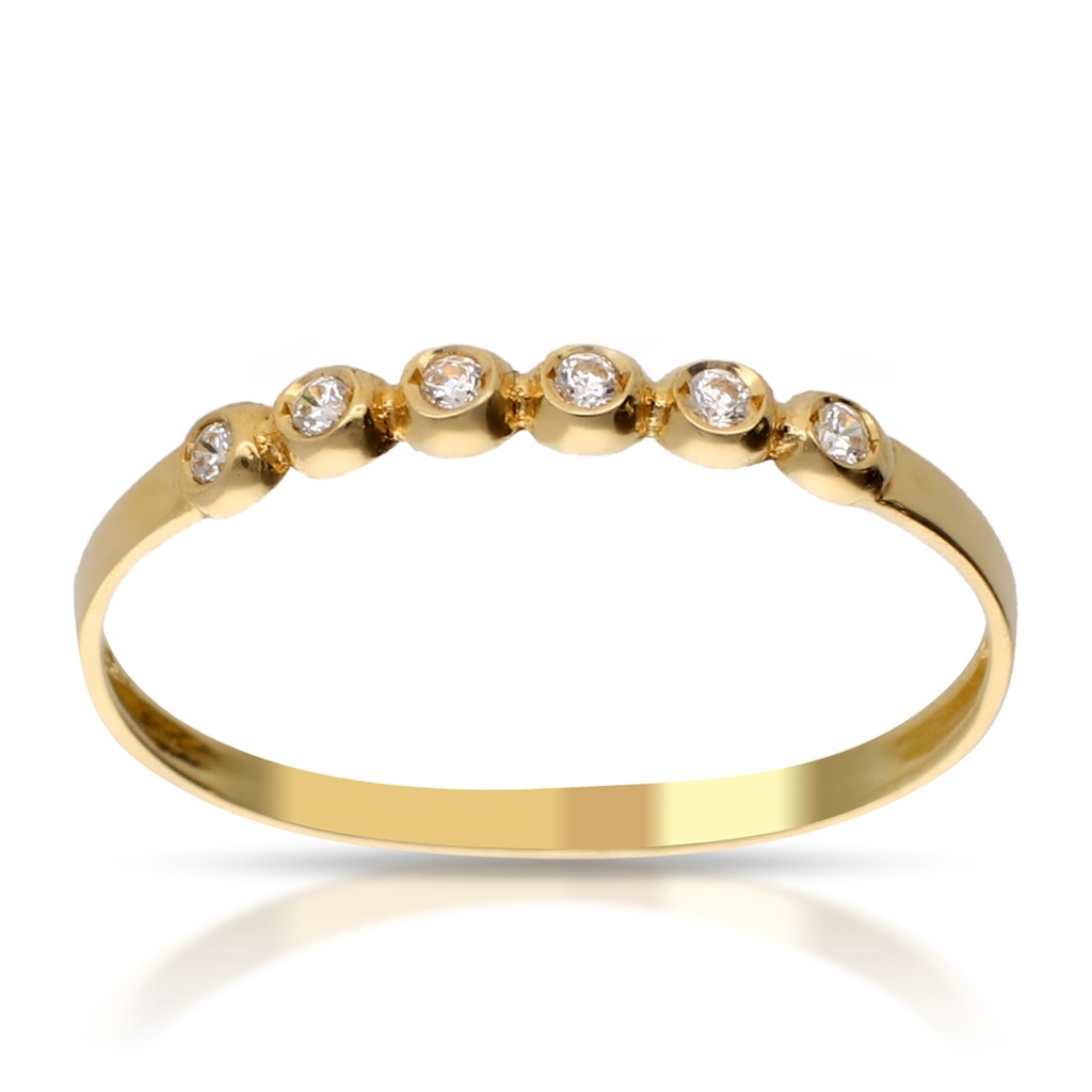 Sortija Circonitas Oro Amarillo