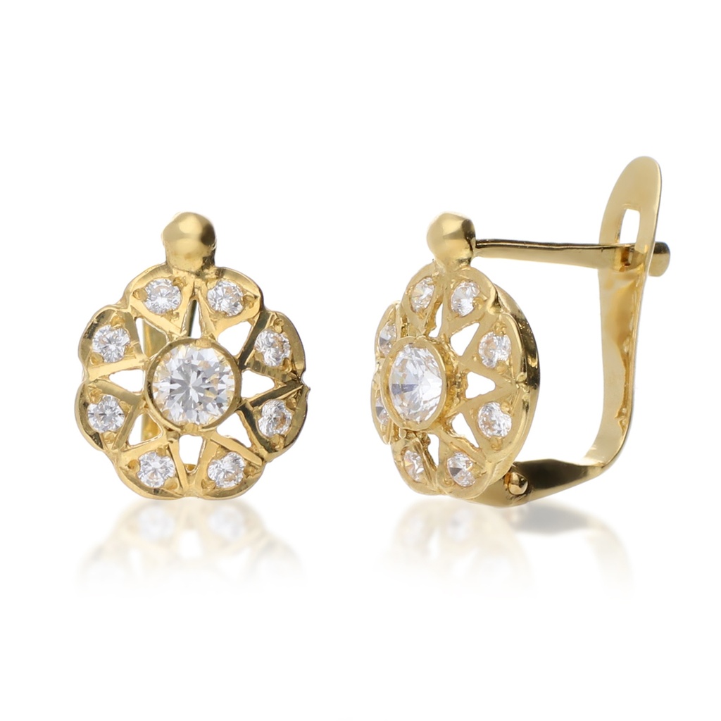 Pendientes Catalán Roseta Oro Amarillo