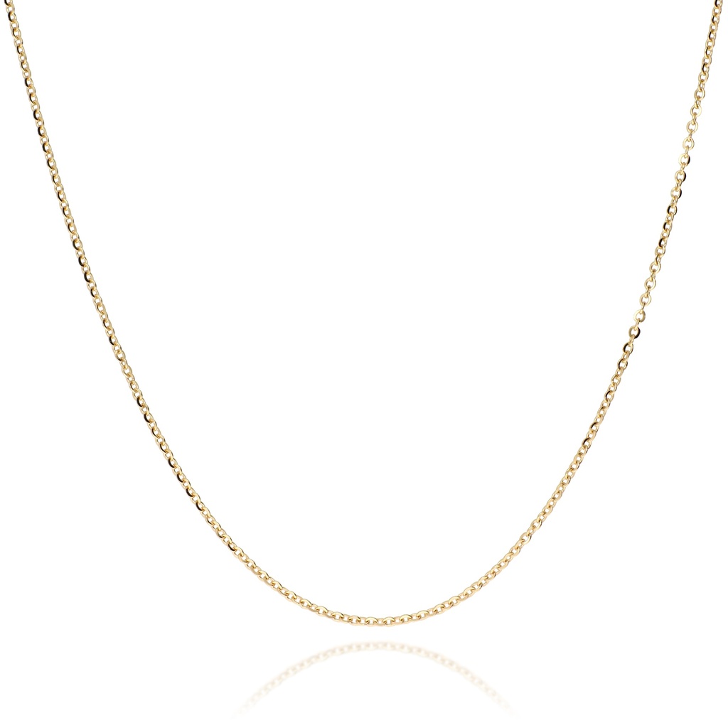 Cadena Maciza Volga Diamantada Oro Amarillo