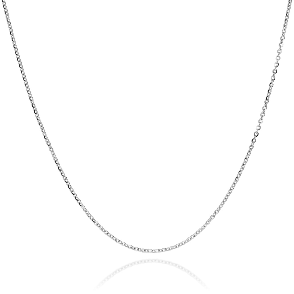 Cadena Maciza Volga Diamantada Oro Blanco
