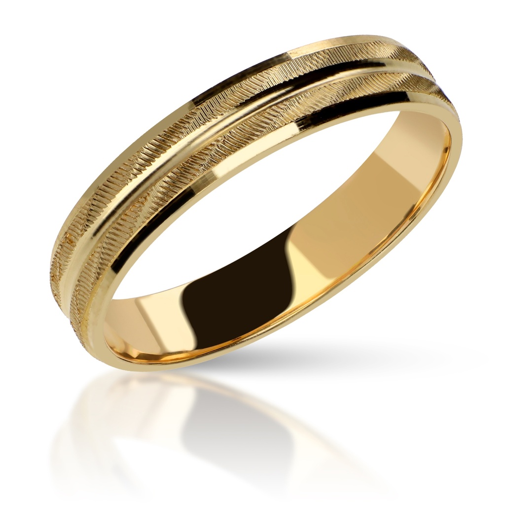 Alianza Talla 4 mm Plana Oro Amarillo