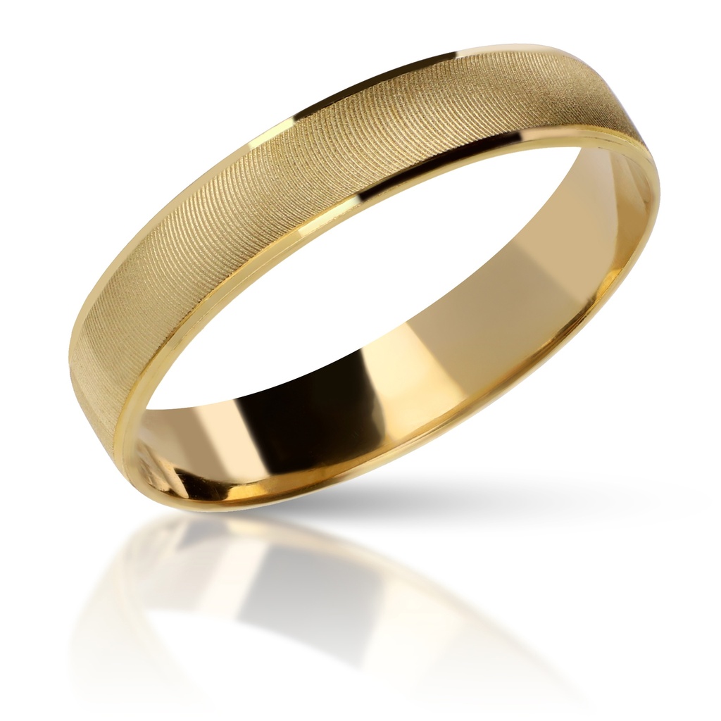Alianza Talla 4 mm Plana Oro Amarillo