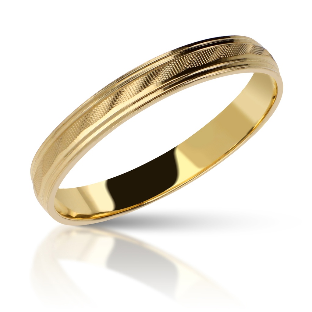Alianza Talla 3 mm Plana Oro Amarillo