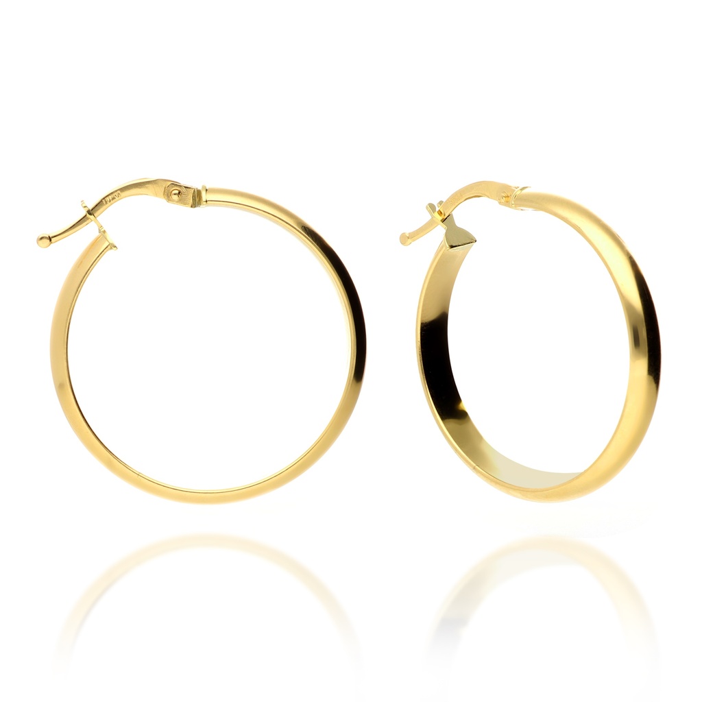 Pendientes Aros 4 mm Media Caña Catalán