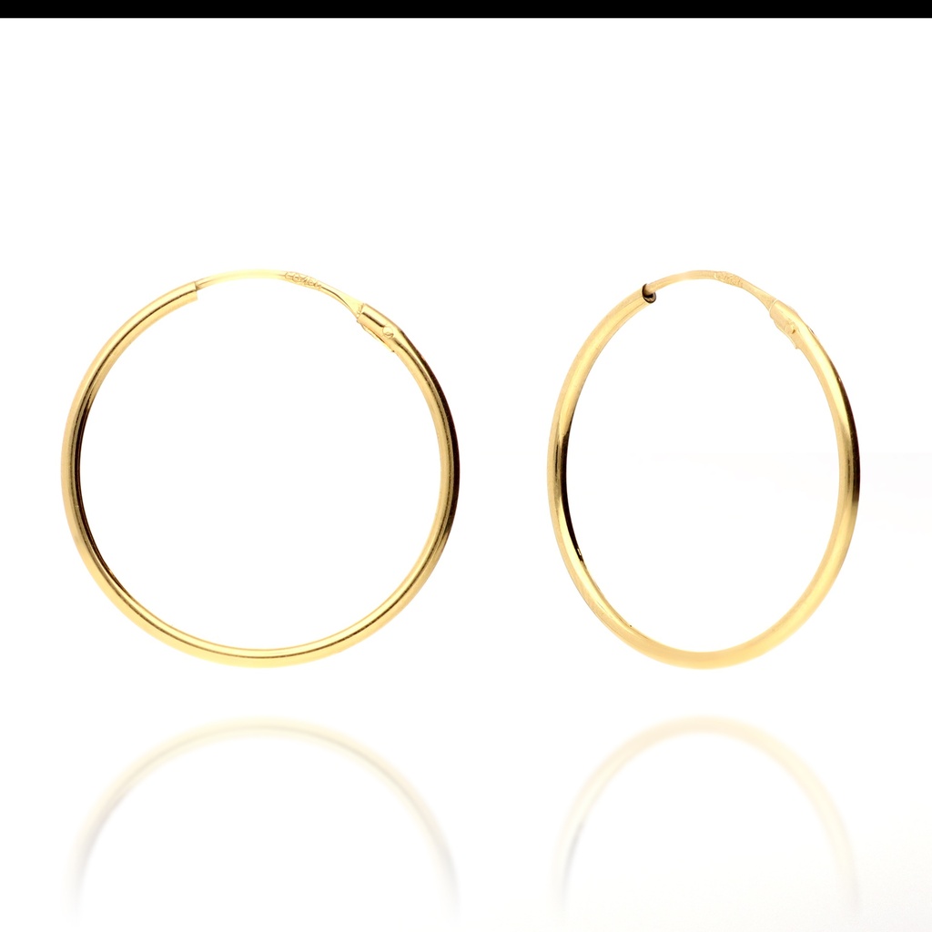 Pendientes Aros 1.5 mm Tubo