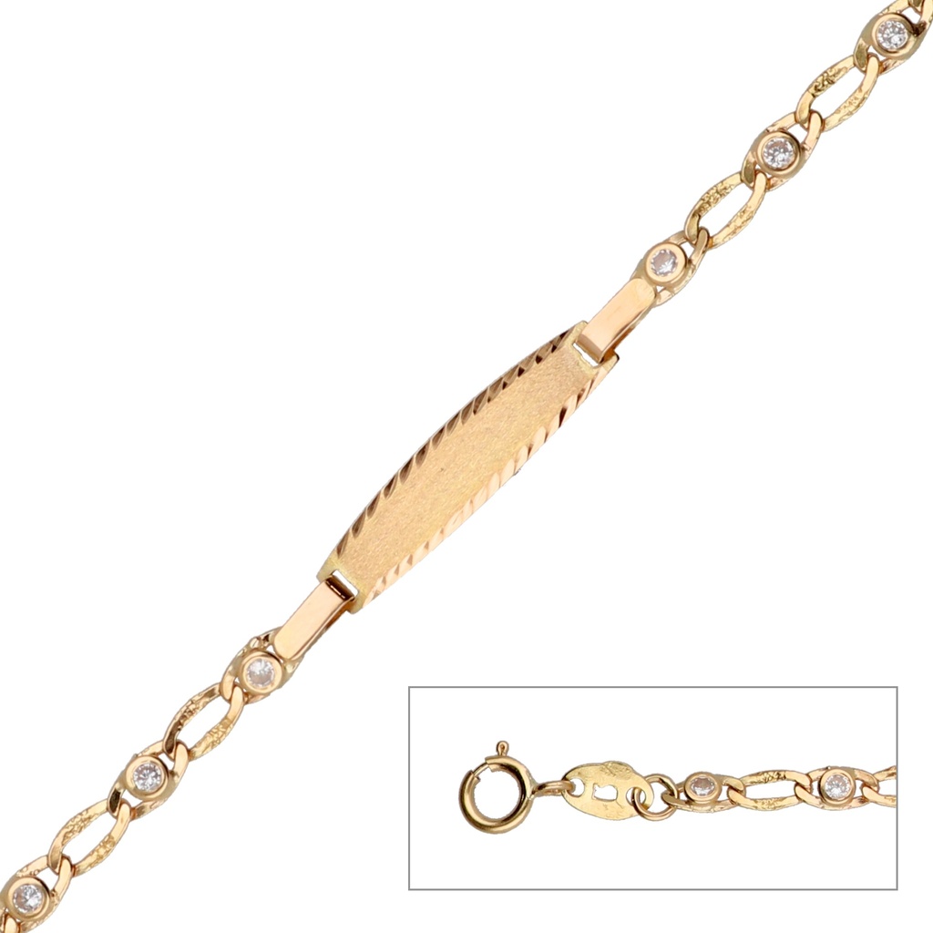 Pulsera Bebé Chapa Circonitas