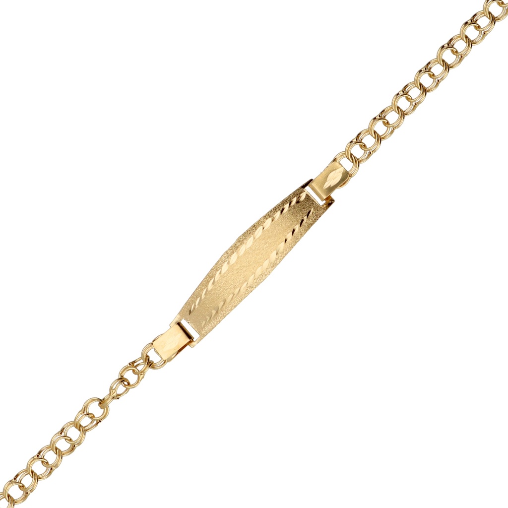 Pulsera Bebé Chapa Húngara Hueca