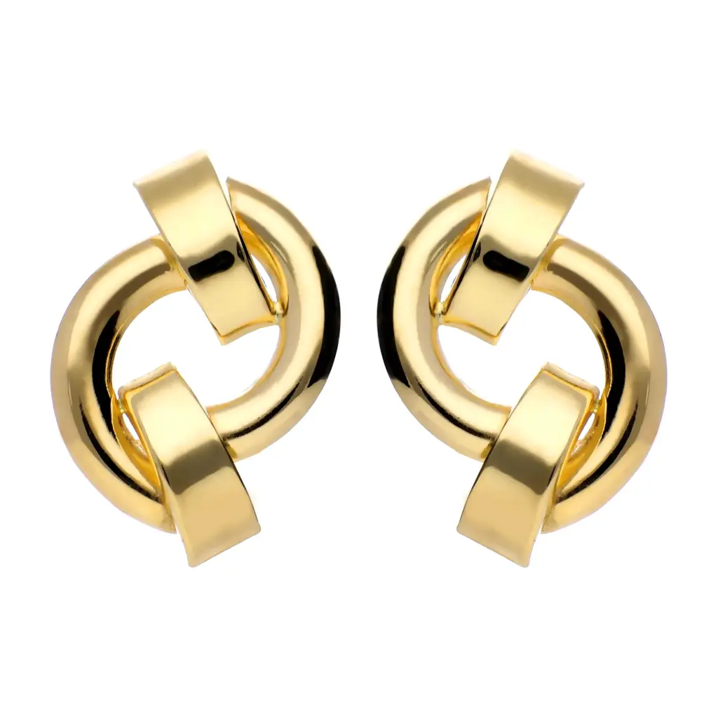 Pendientes Omega Lisos Nudo