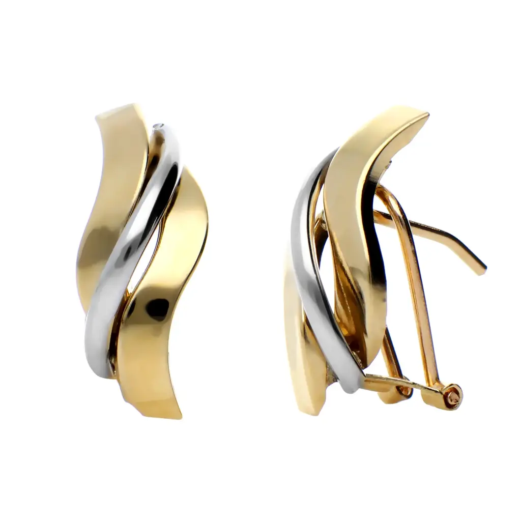 Pendientes Omega Bicolor