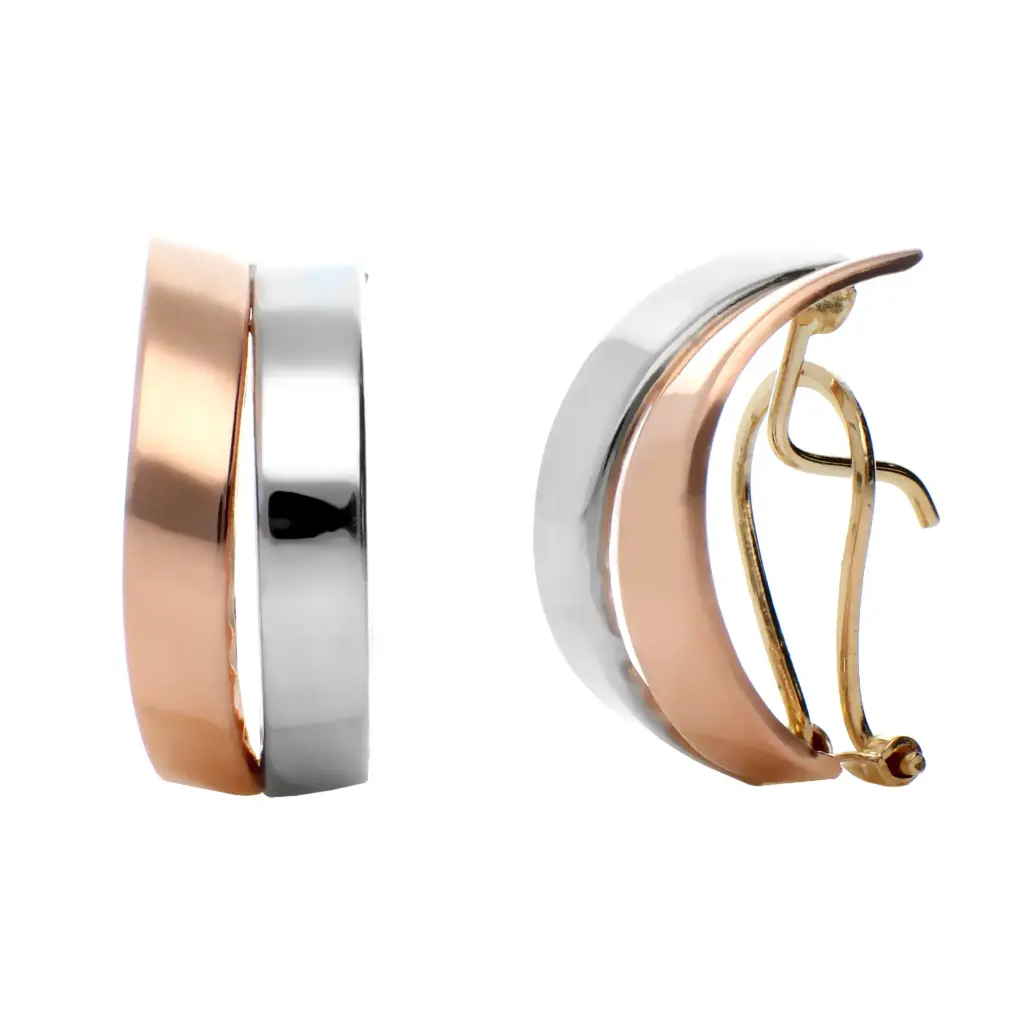 Pendientes Omega Bicolor