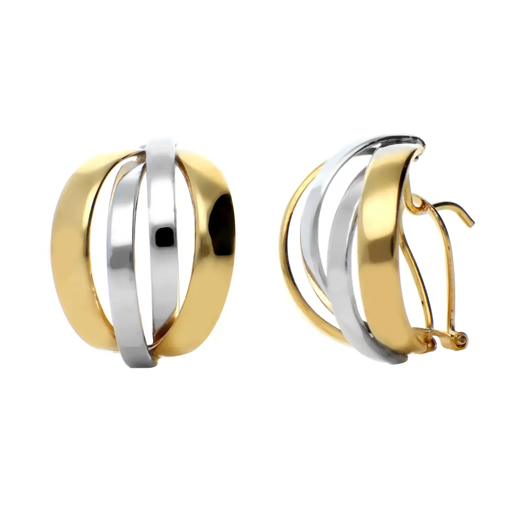 Pendientes Omega Bicolor