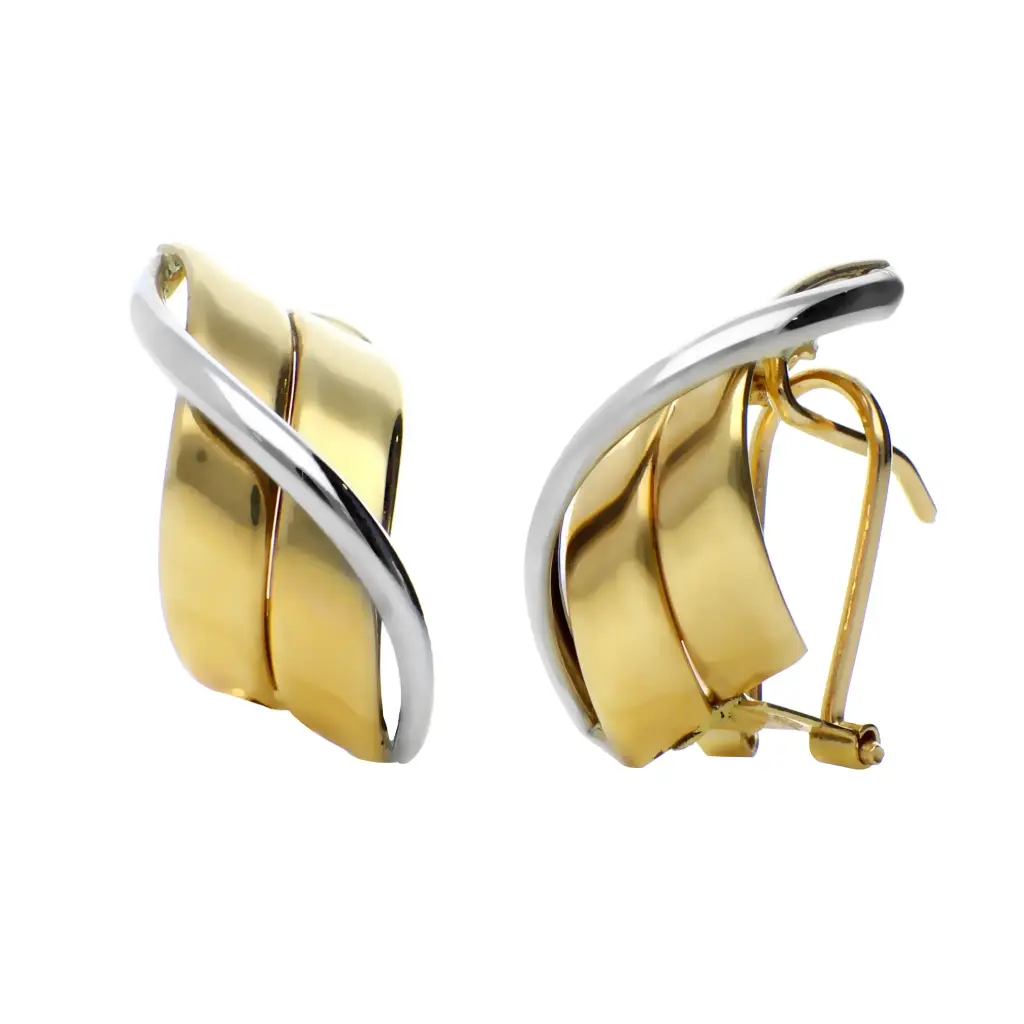 Pendientes Omega Bicolor