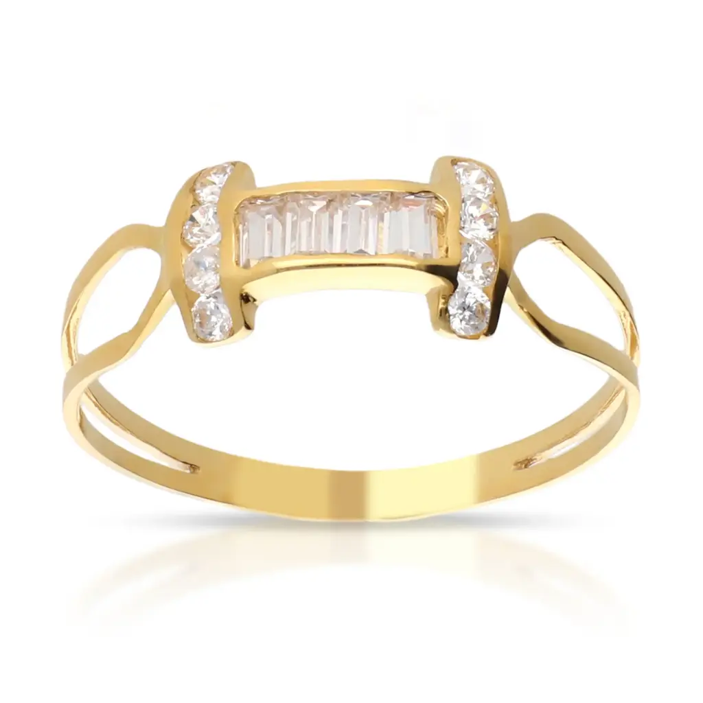 Sortija Circonitas Oro Amarillo