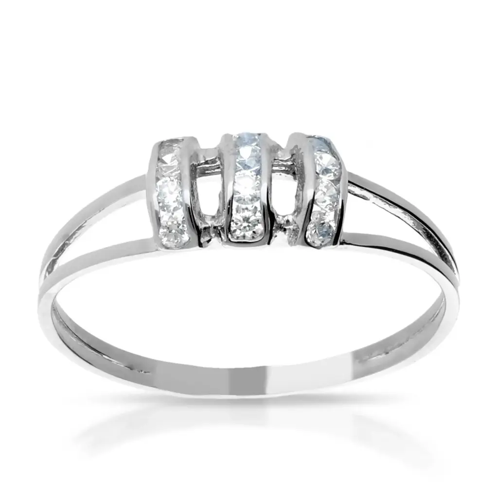Sortija Circonitas Oro Blanco
