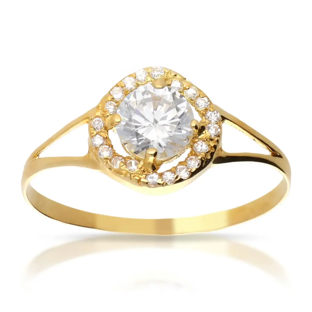 Sortija Circonitas Oro Amarillo