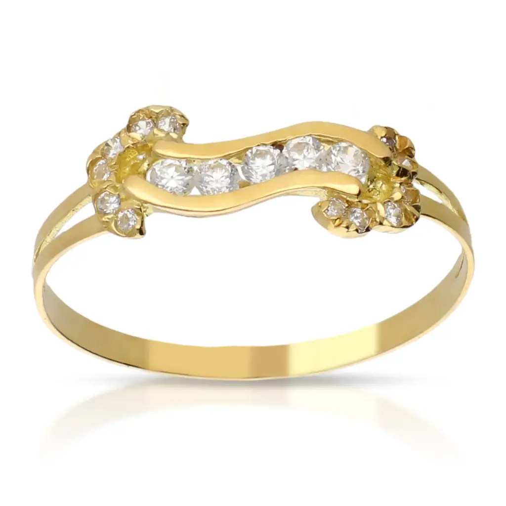 Sortija Circonitas Oro Amarillo