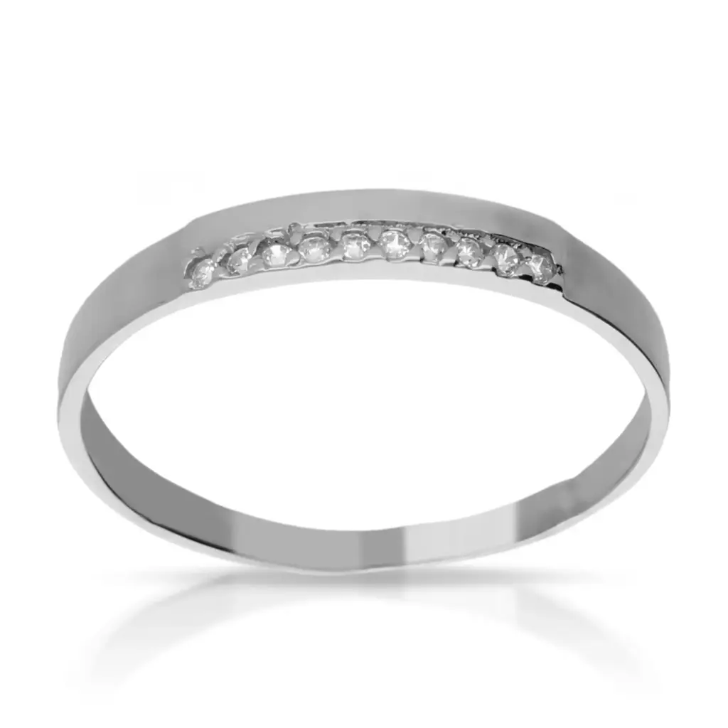 Sortija Circonitas Oro Blanco