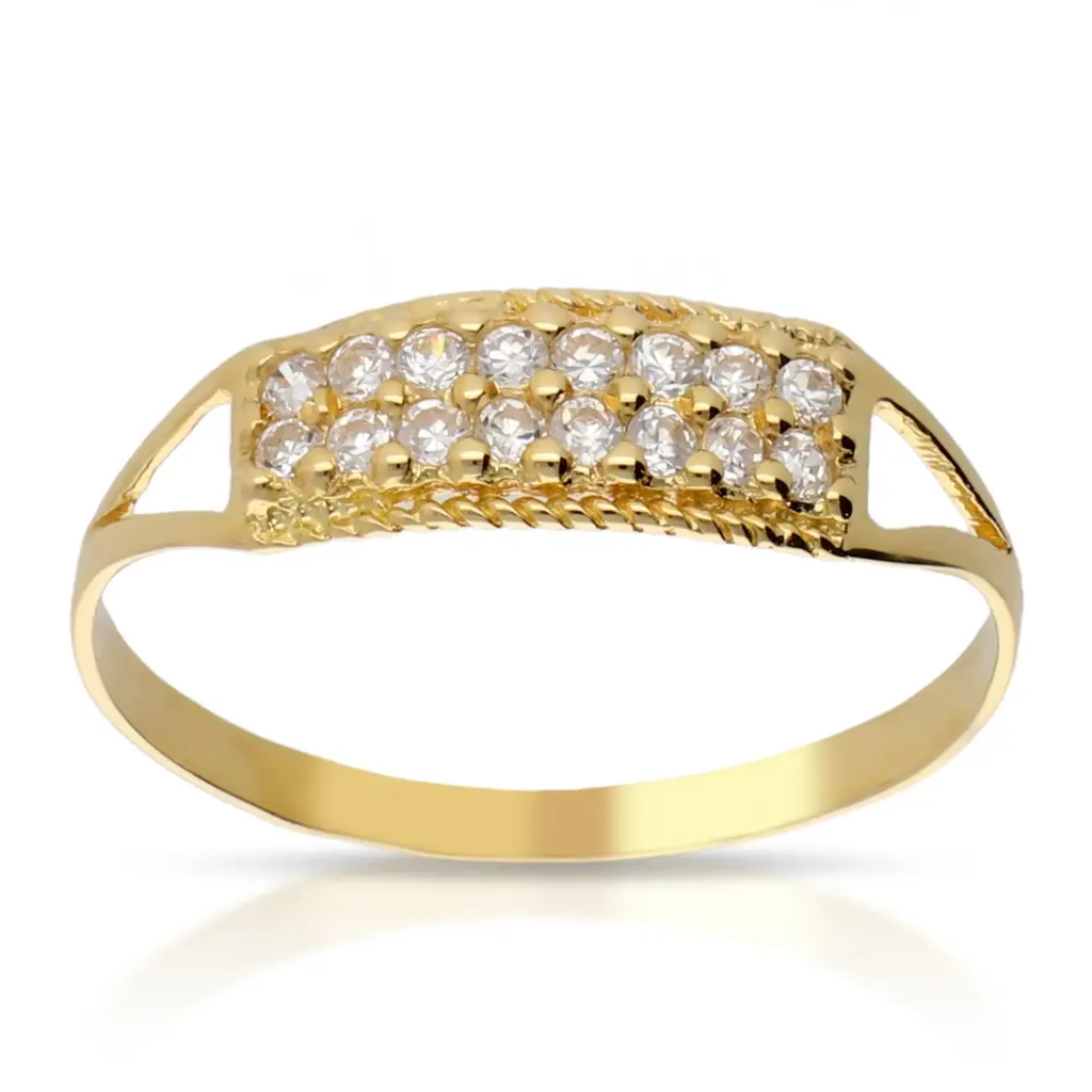 Sortija Circonitas Oro Amarillo