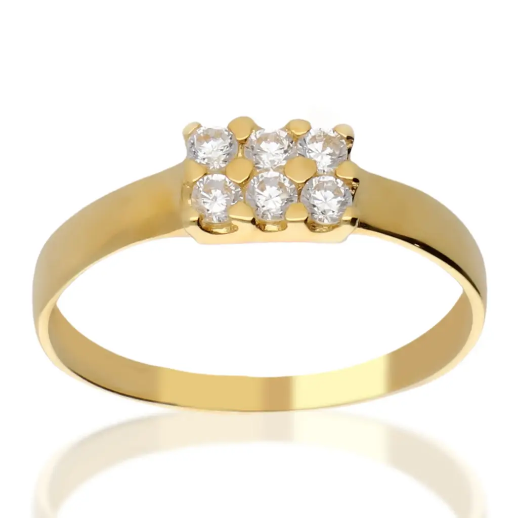 Sortija Circonitas Oro Amarillo
