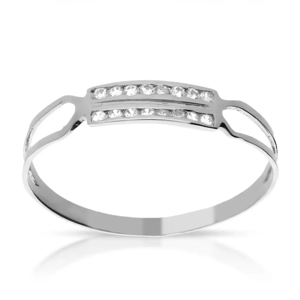 Sortija Circonitas Oro Blanco