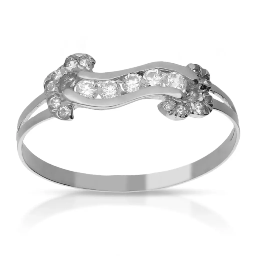 Sortija Circonitas Oro Blanco