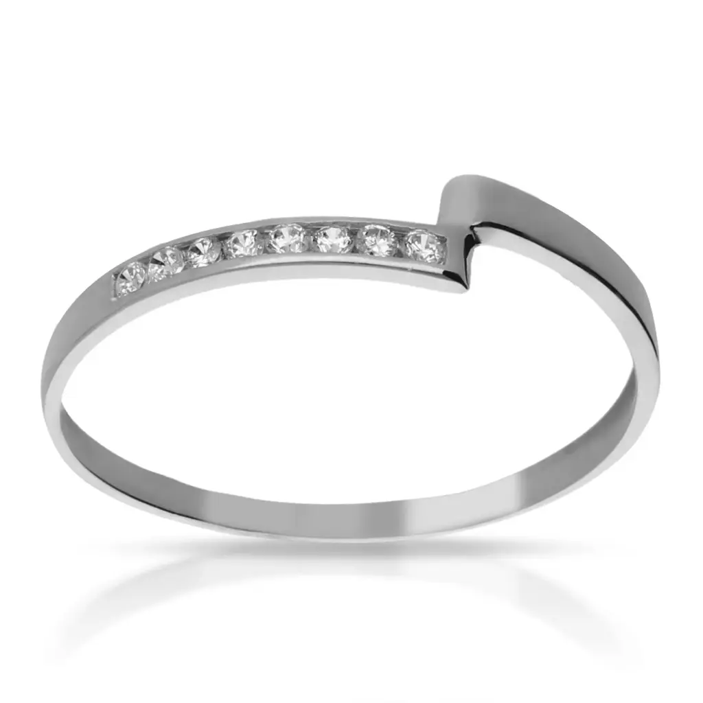 Sortija Circonitas Oro Blanco