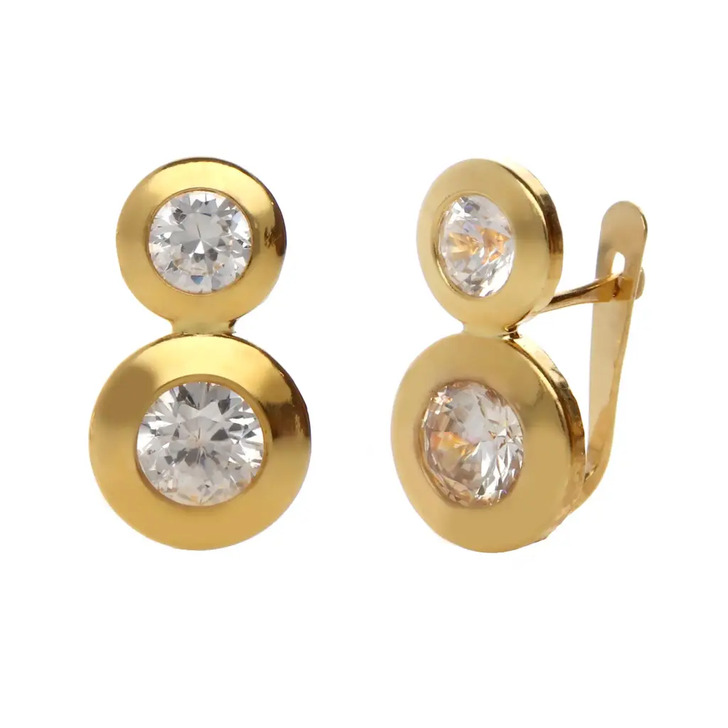 Pendientes Catalán Doble Circonita