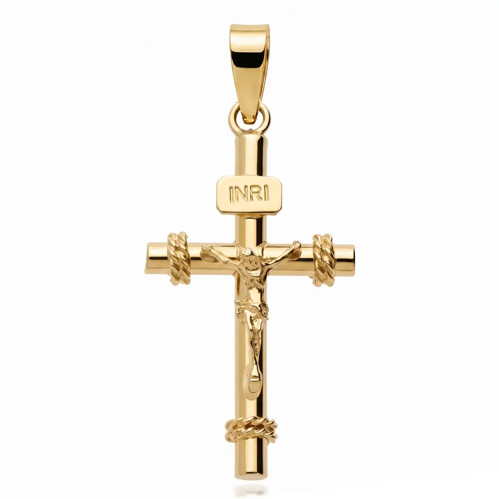 Cruz Cristo Fundición Tubo Cuerdas 2.5 mm