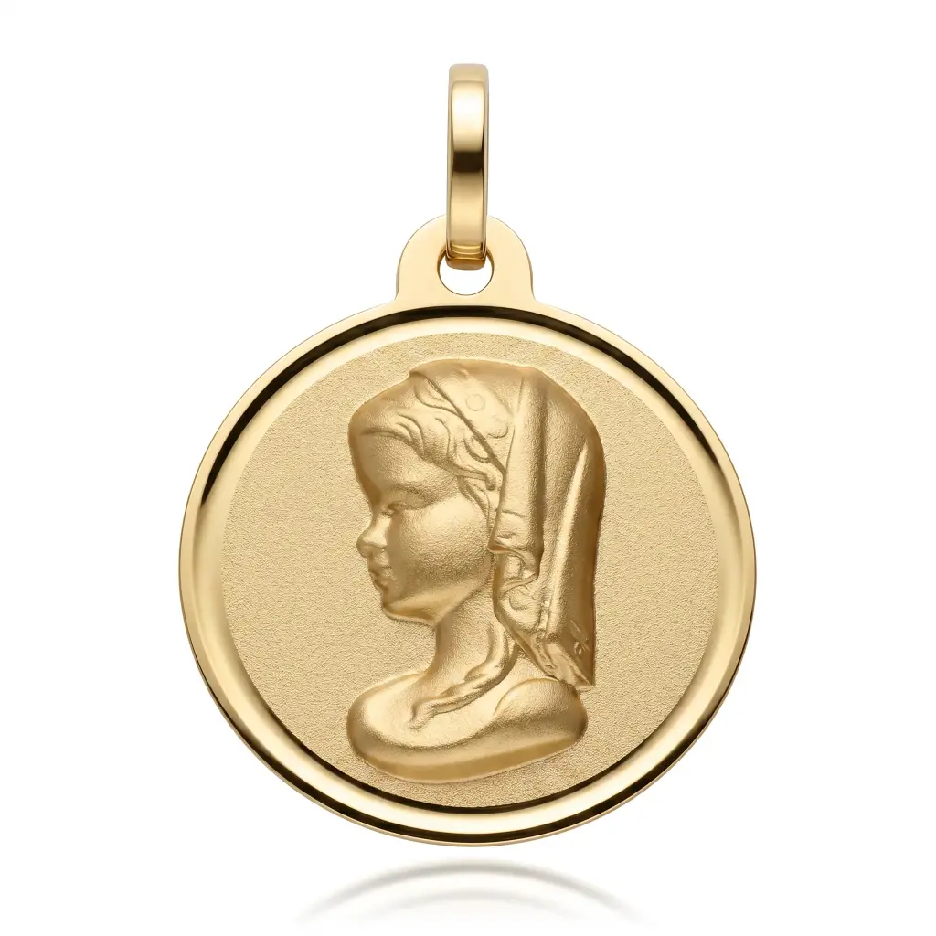 Medalla Virgen Niña Redonda