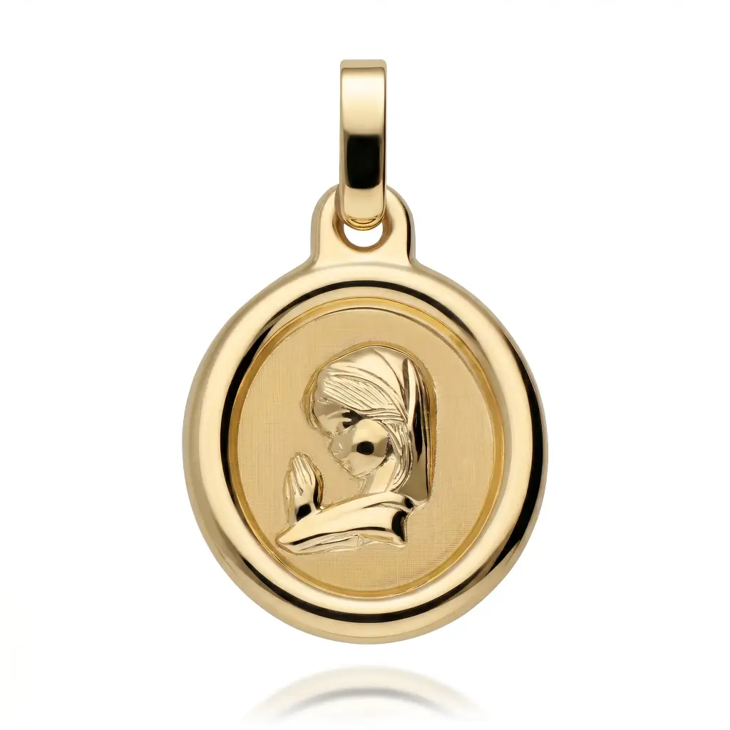 Medalla Virgen Niña Oval