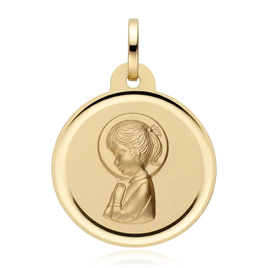 Medalla Virgen Niña Redonda