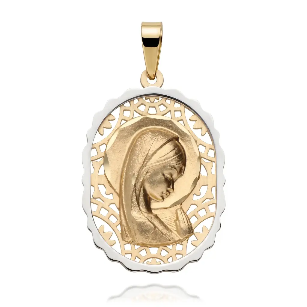 Medalla Virgen Niña Bicolor