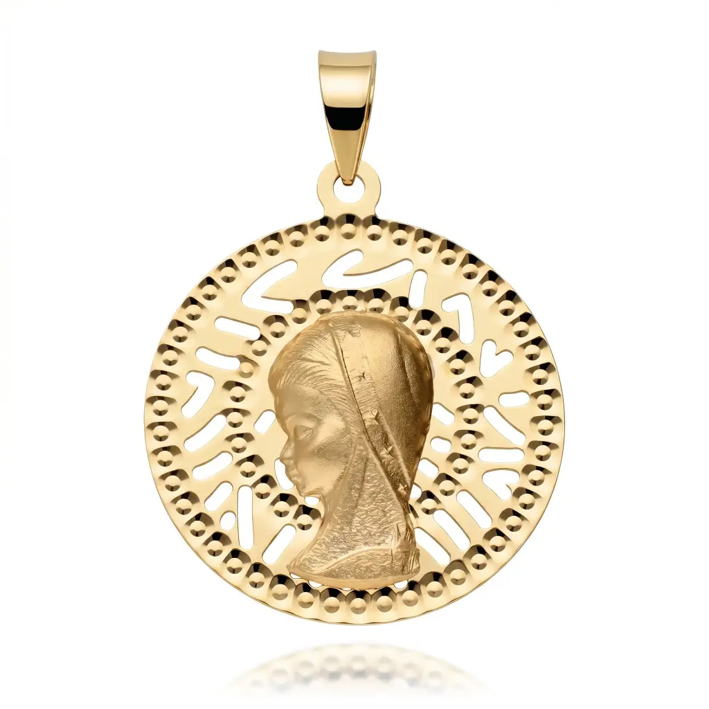 Medalla Virgen Niña Redonda 
